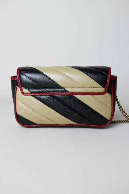 Gucci Mini Marmont Bag Beige/Black