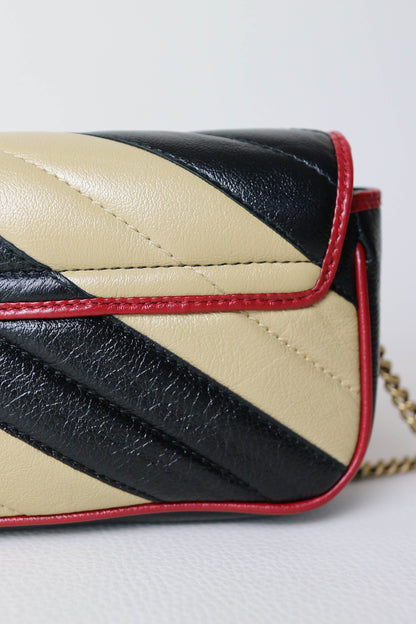 Gucci Mini Marmont Bag Beige/Black