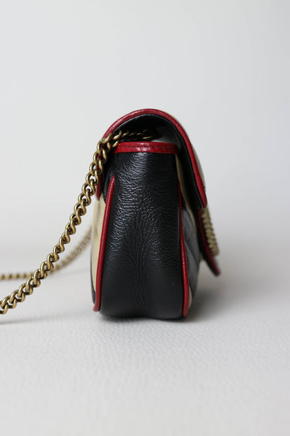 Gucci Mini Marmont Bag Beige/Black