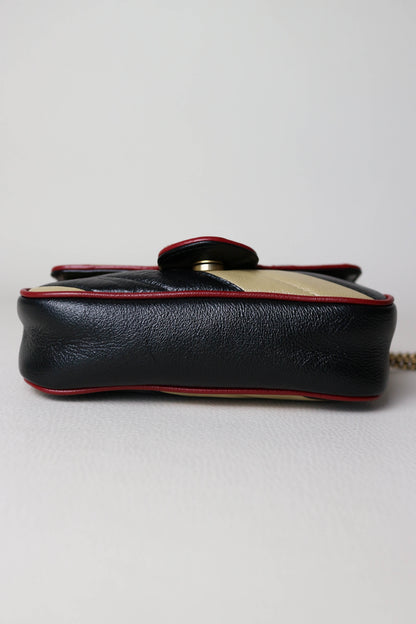 Gucci Mini Marmont Bag Beige/Black