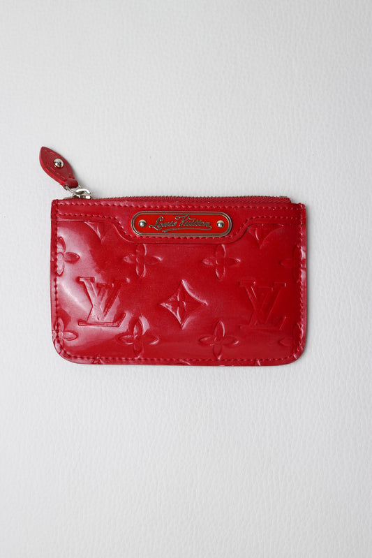 Louis Vuitton Vintage Key Pouch Red