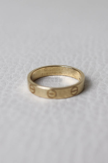 Cartier Love Ring Small Yellow Gold