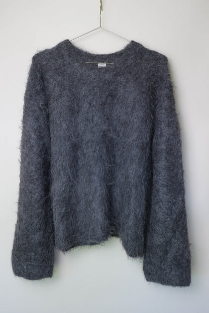 TOTEME Alpaca Oversized Knit Jumper Grey