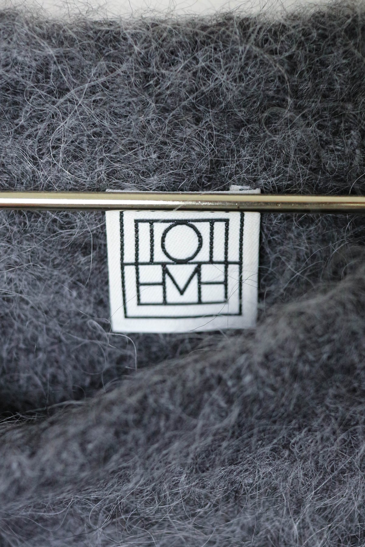 TOTEME Alpaca Oversized Knit Jumper Grey