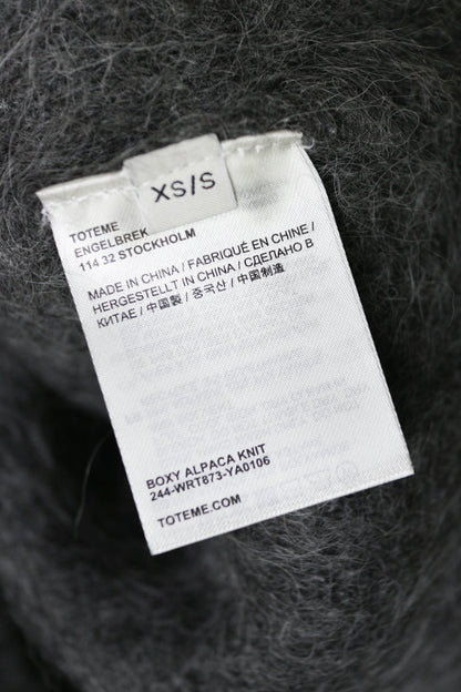 TOTEME Alpaca Oversized Knit Jumper Grey