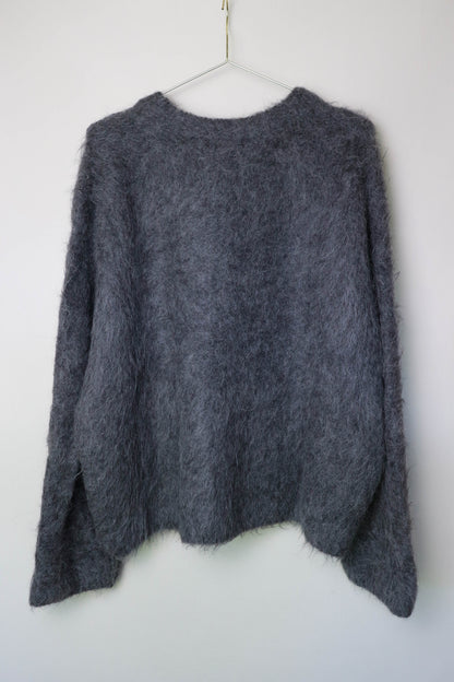 TOTEME Alpaca Oversized Knit Jumper Grey
