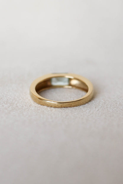 Vintage Dome Topaz Baguette Ring