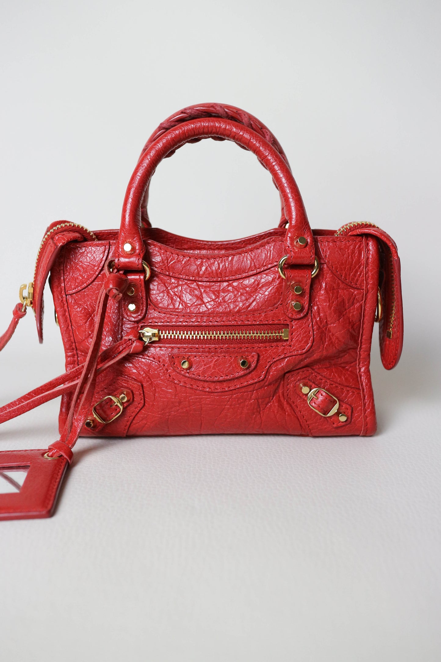 Balenciaga Nano City Bag Red