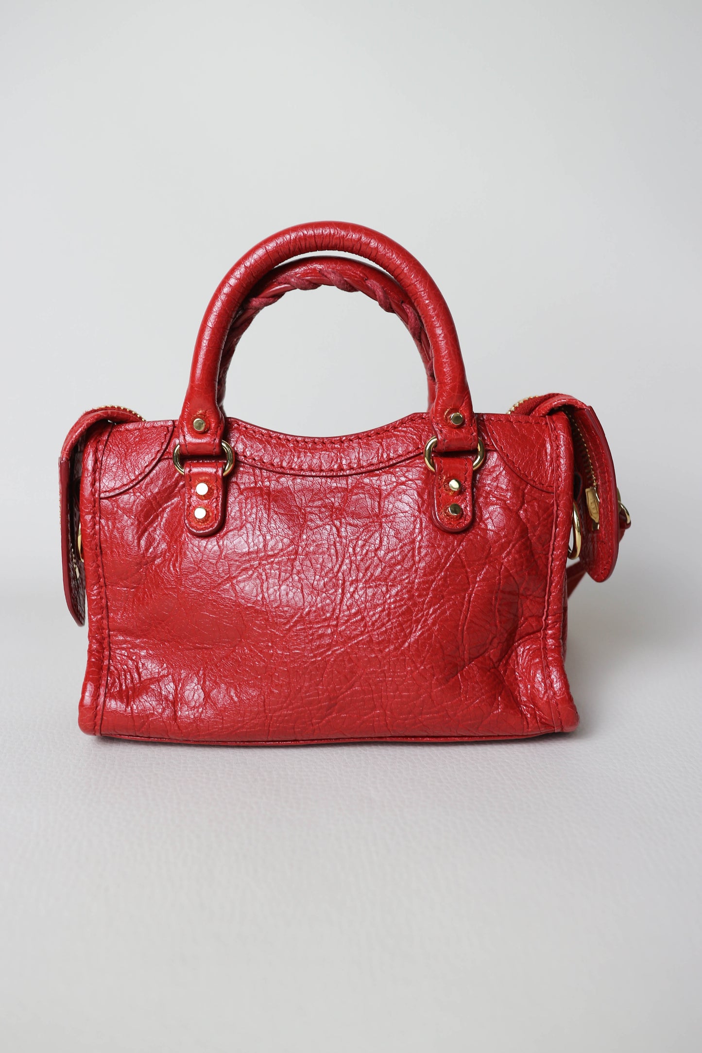 Balenciaga Nano City Bag Red