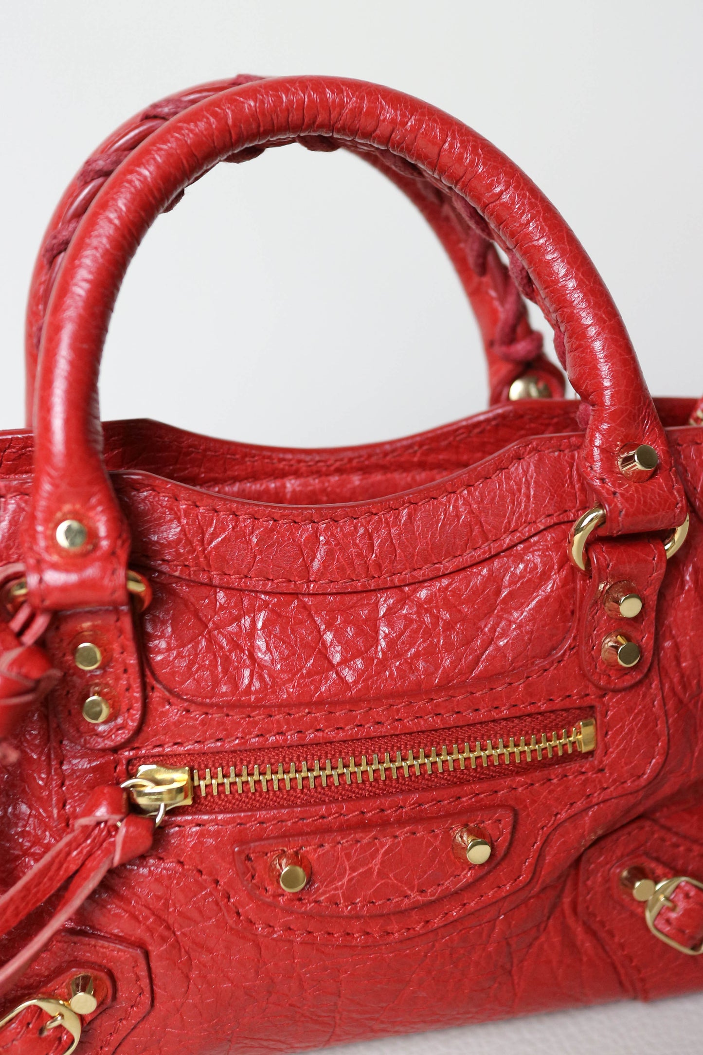 Balenciaga Nano City Bag Red