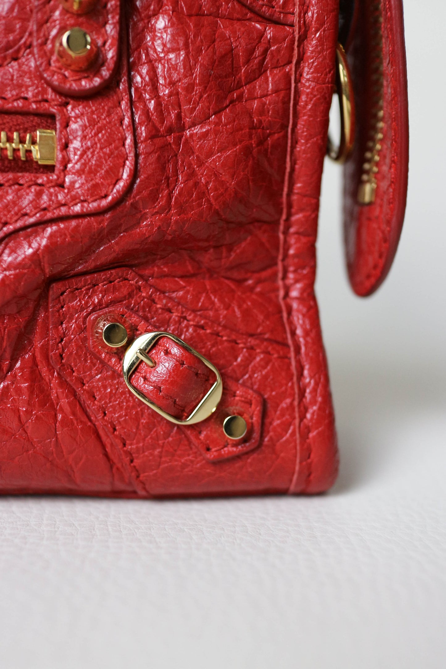 Balenciaga Nano City Bag Red