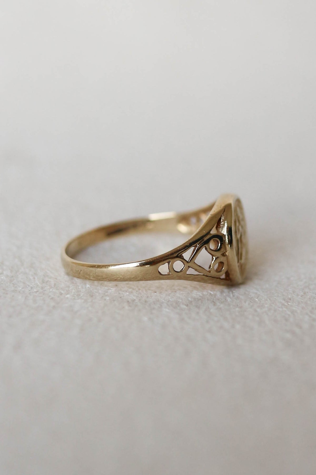 Vintage St. Christopher Coin Ring