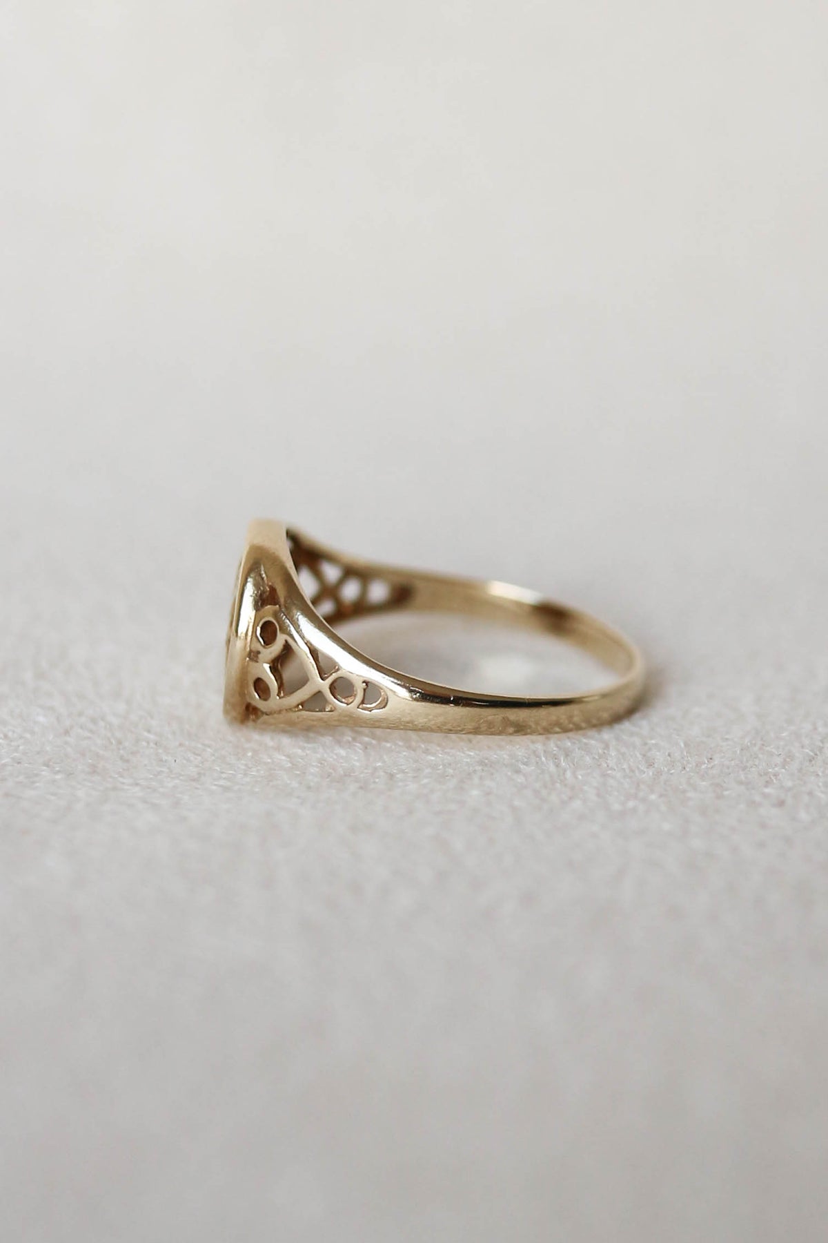Vintage St. Christopher Coin Ring