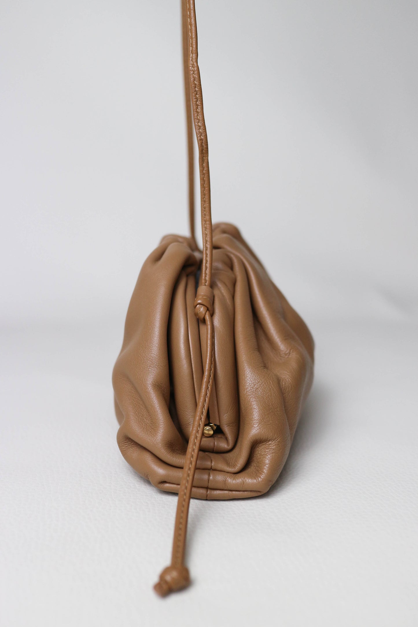 Bottega Veneta Mini Pouch Bag Caramel