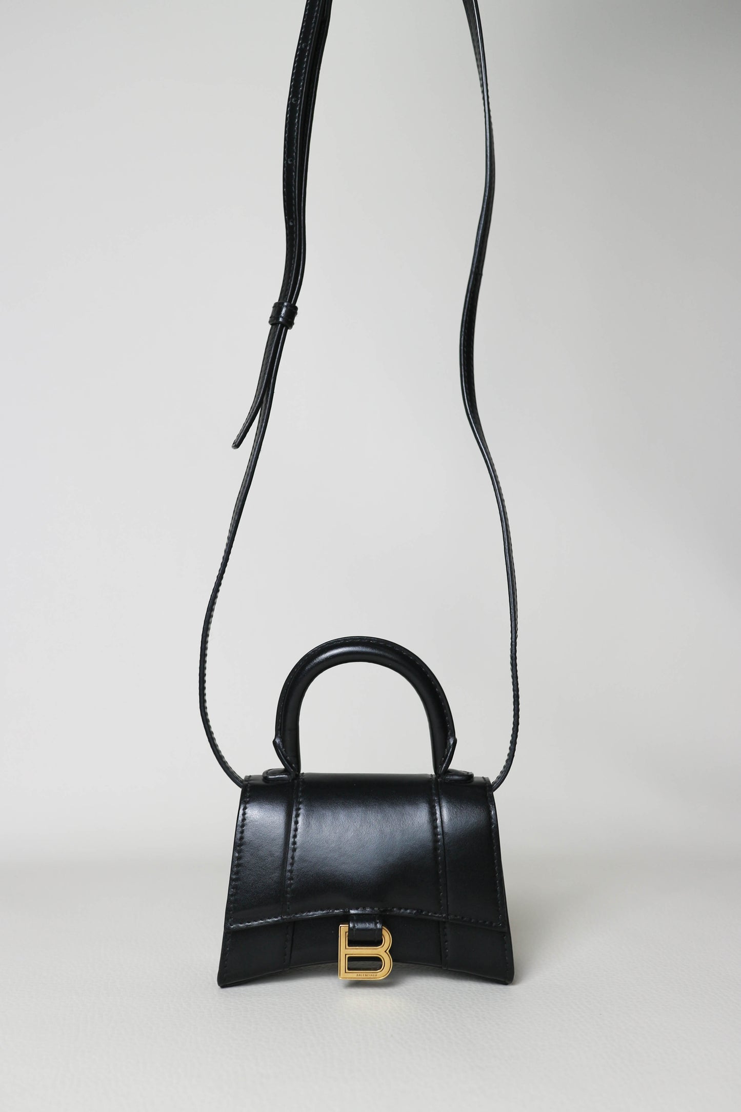 Balenciaga Mini Hourglass Bag Black