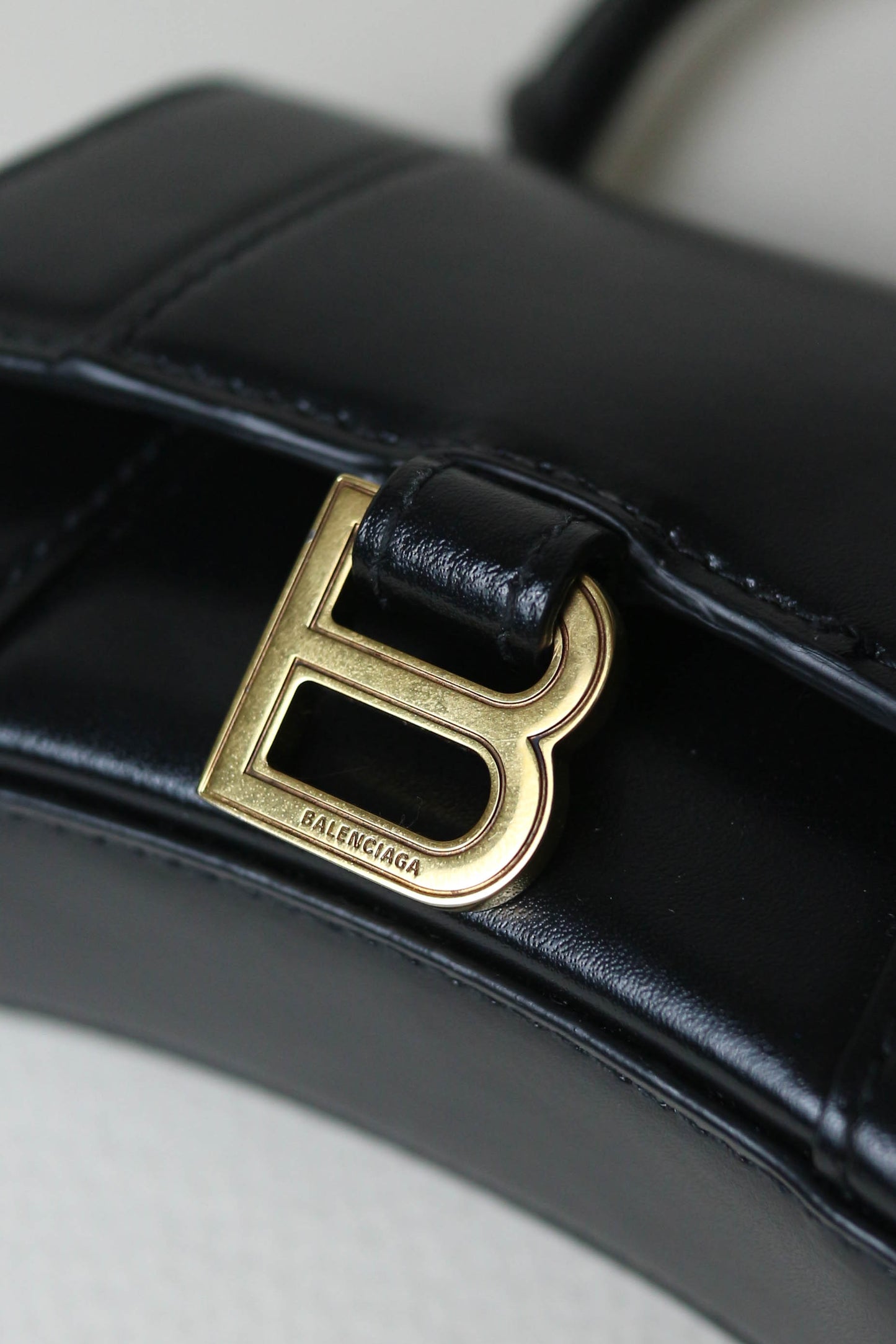 Balenciaga Mini Hourglass Bag Black