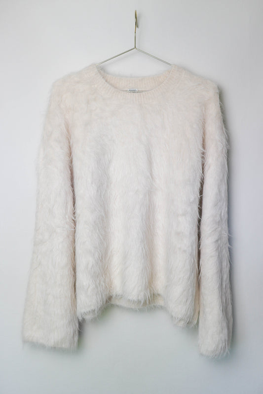 TOTEME Alpaca Oversized Knit Jumper Cream