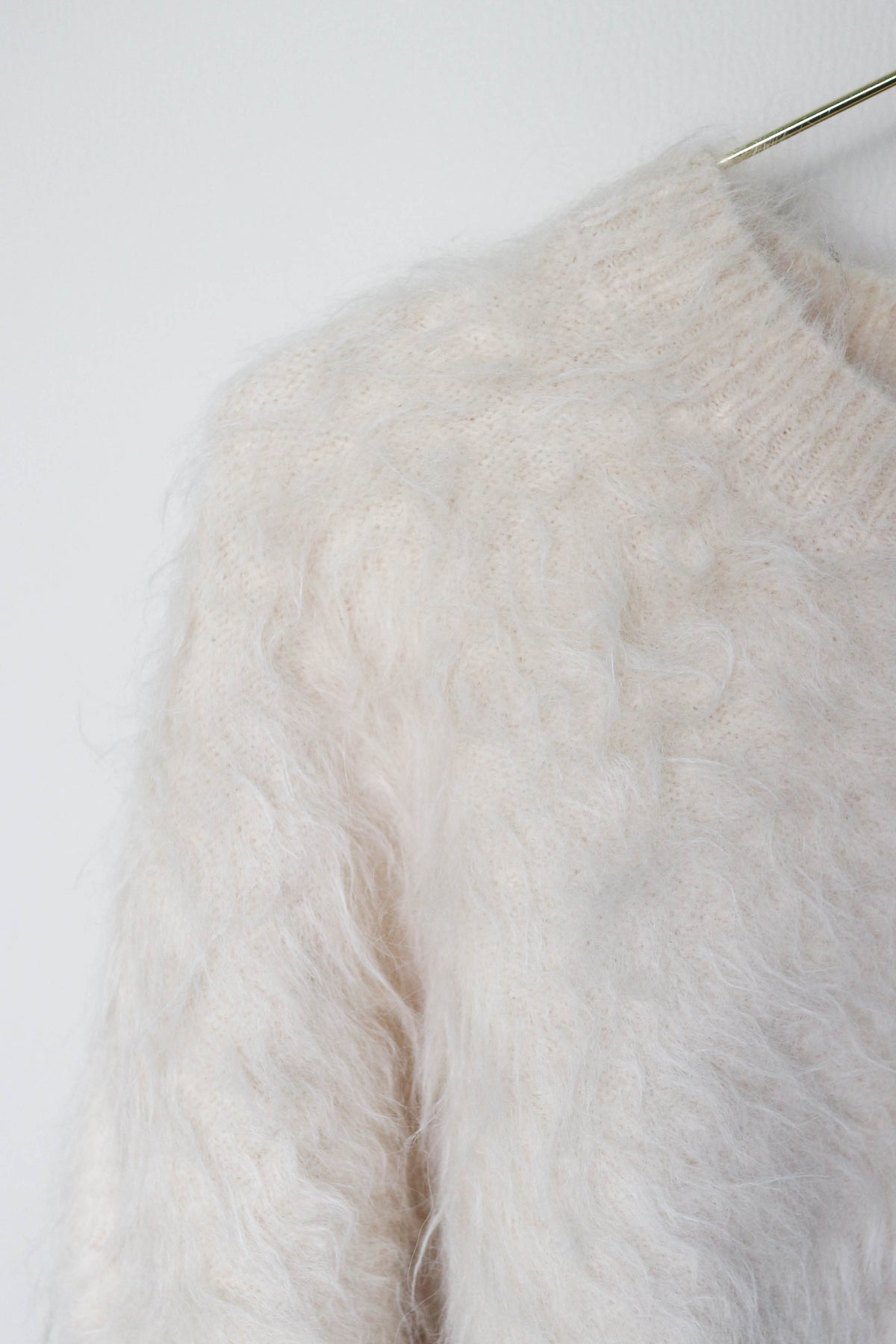 TOTEME Alpaca Oversized Knit Jumper Cream