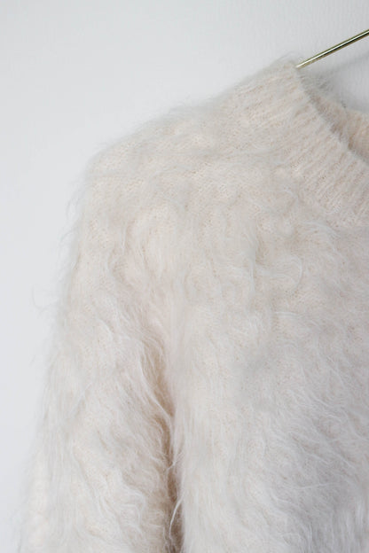 TOTEME Alpaca Oversized Knit Jumper Cream