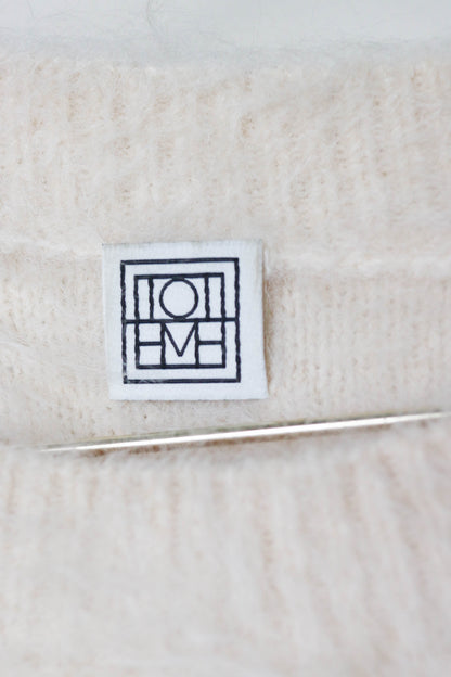 TOTEME Alpaca Oversized Knit Jumper Cream