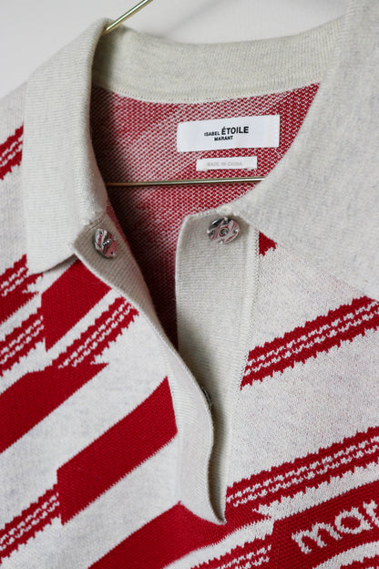 Isabel Marant Étoile Logo Knit Jumper Red