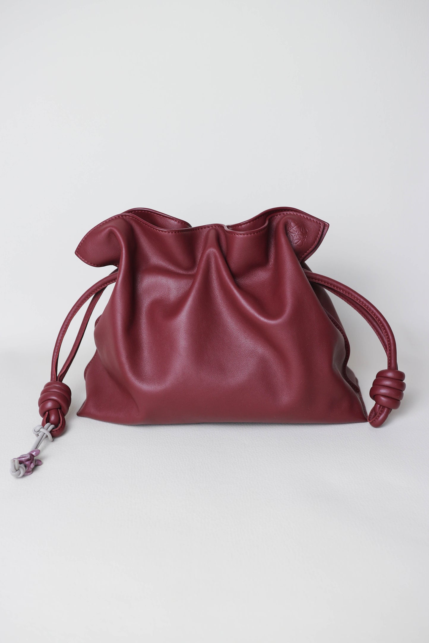 Loewe Flamenco Clutch Bag Burgundy