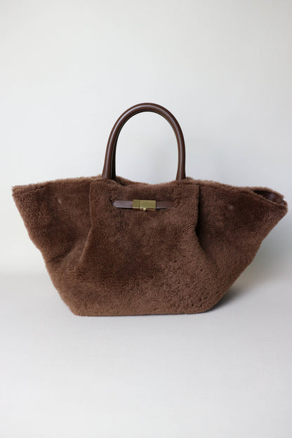 DeMellier The New York Shearling Tote Bag Medium