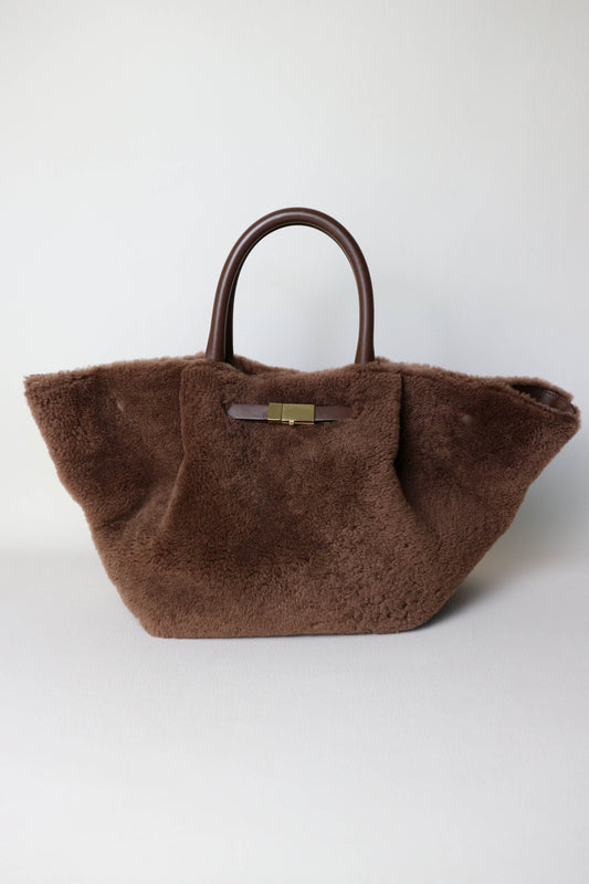 DeMellier The New York Shearling Tote Bag Medium