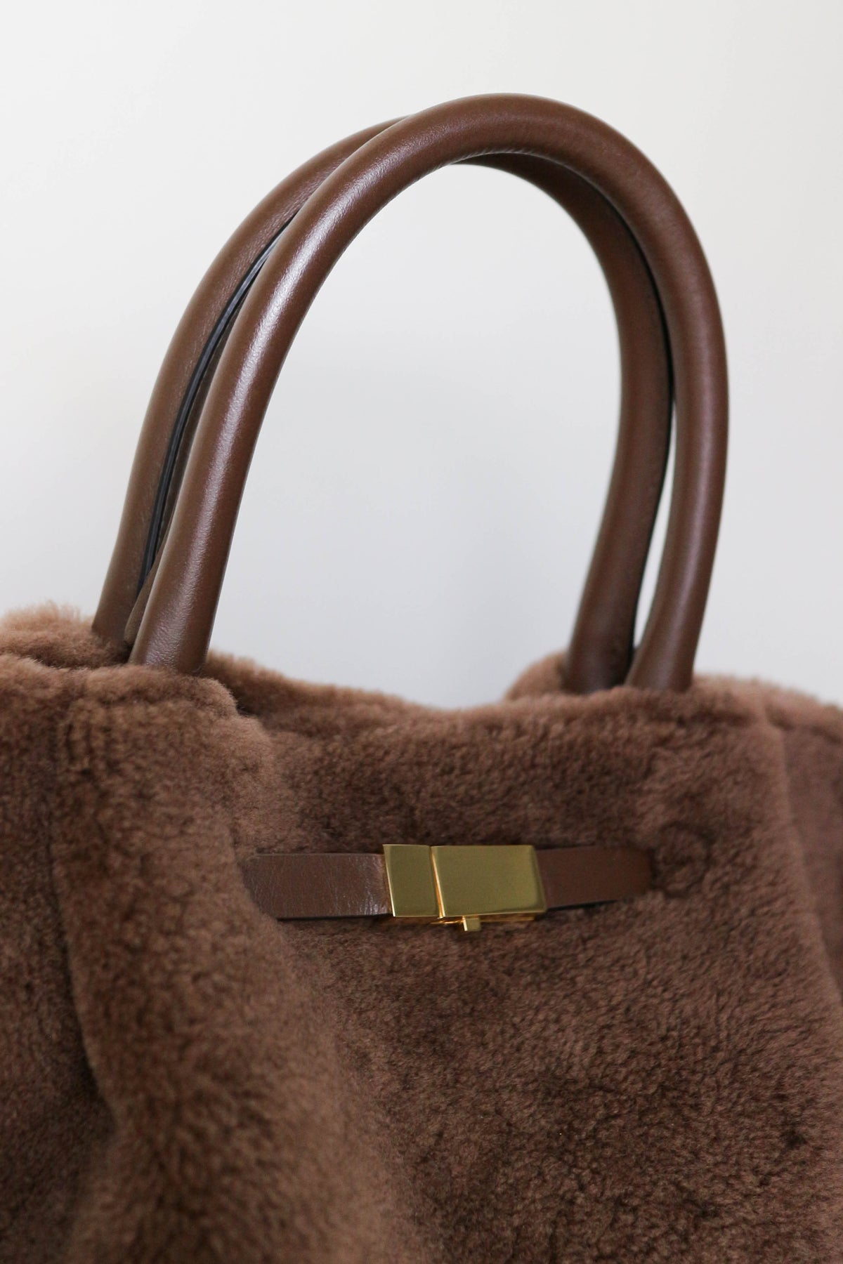 DeMellier The New York Shearling Tote Bag Medium