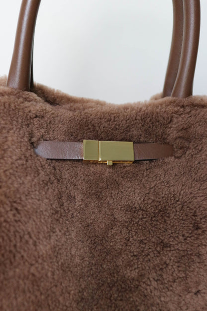 DeMellier The New York Shearling Tote Bag Medium