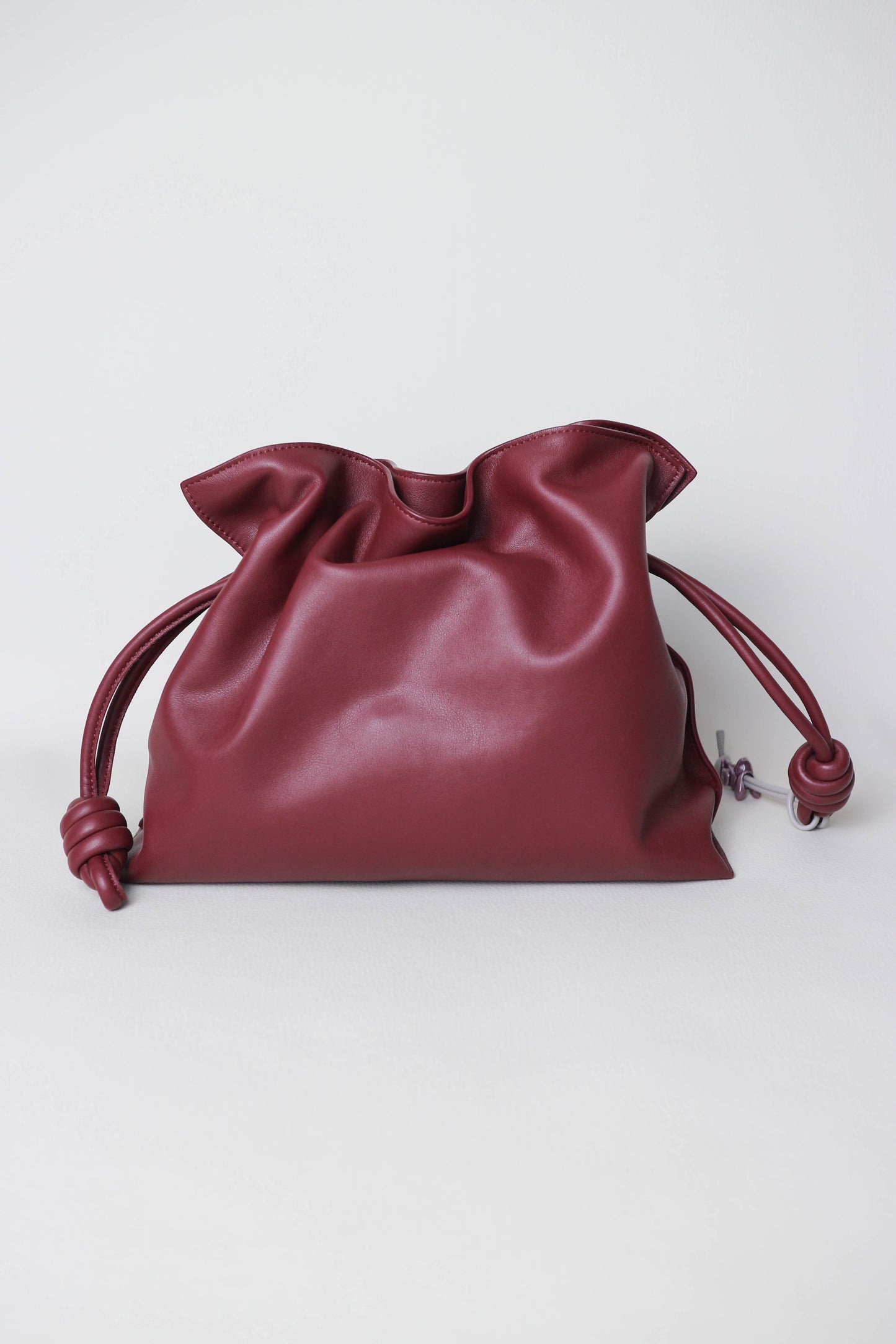 Loewe Flamenco Clutch Bag Burgundy