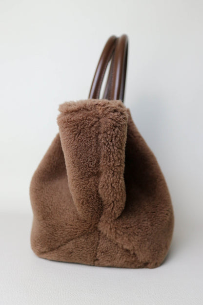 DeMellier The New York Shearling Tote Bag Medium