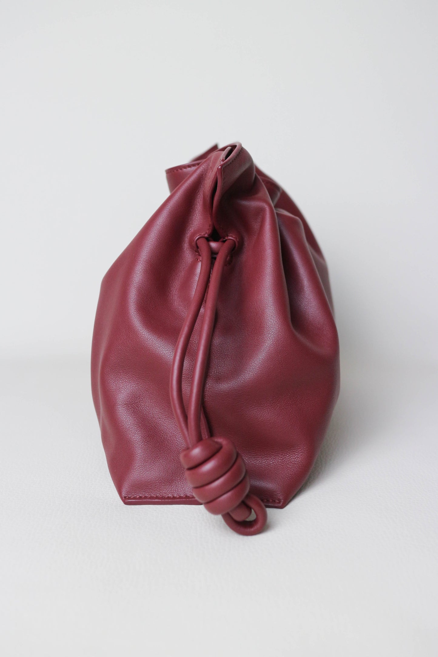 Loewe Flamenco Clutch Bag Burgundy