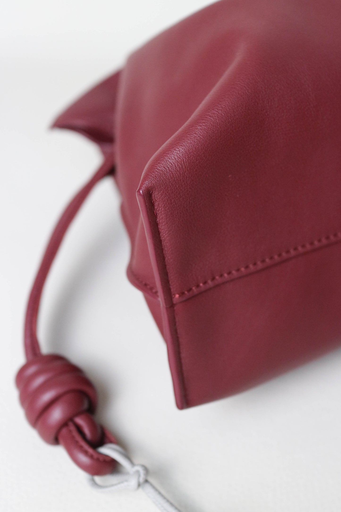 Loewe Flamenco Clutch Bag Burgundy