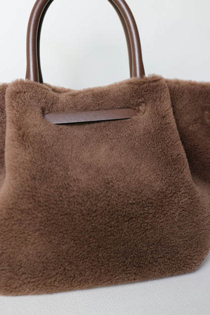 DeMellier The New York Shearling Tote Bag Medium
