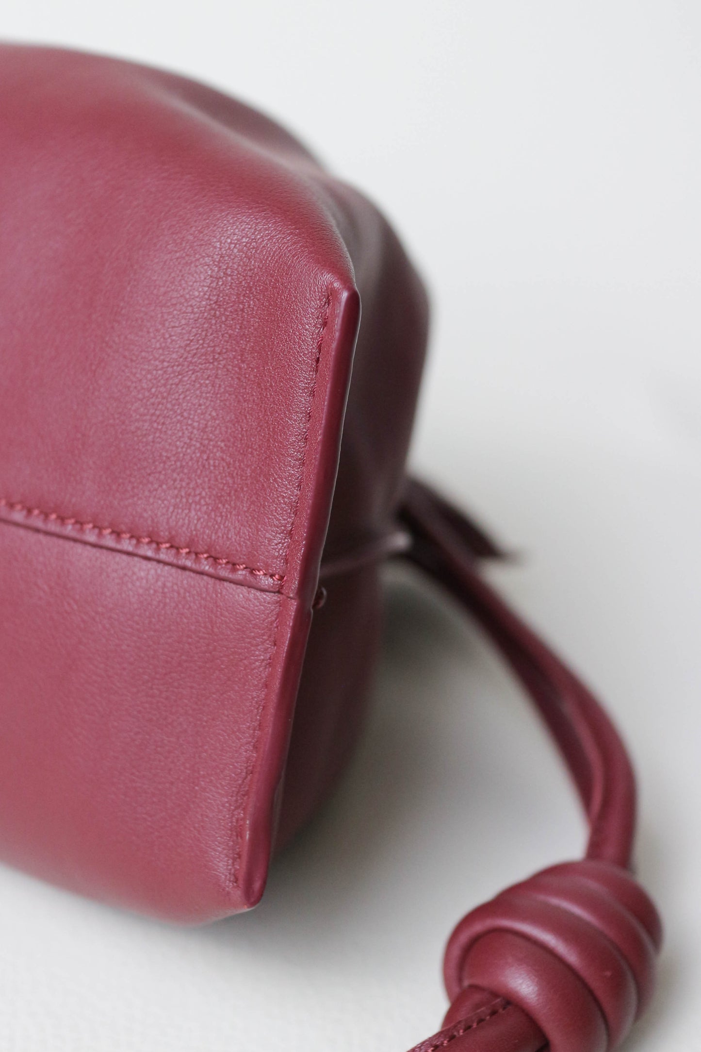 Loewe Flamenco Clutch Bag Burgundy