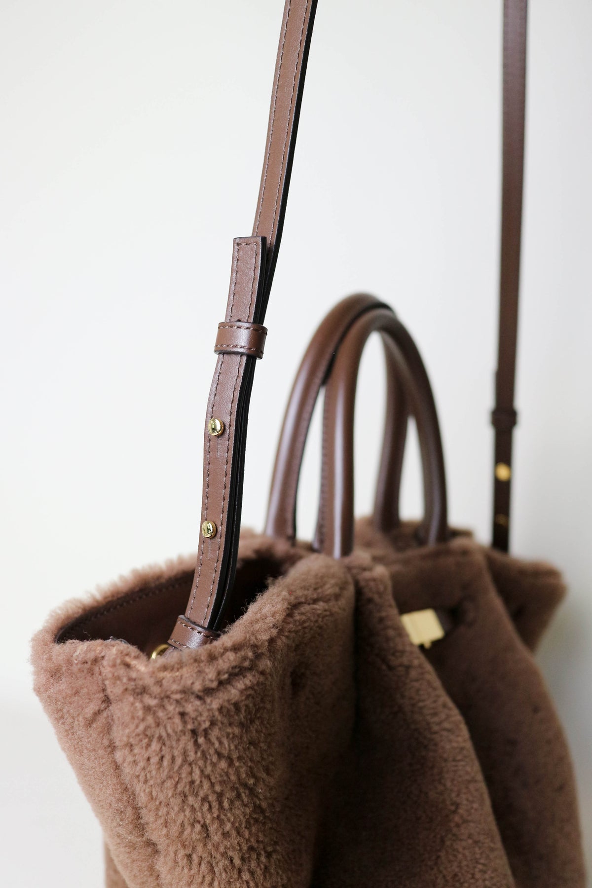 DeMellier The New York Shearling Tote Bag Medium