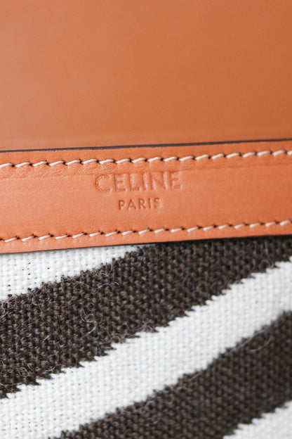 CELINE Triomphe Zebra Crossbody Bag