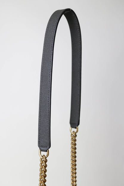 Saint Laurent Vinyle Logo Round Bag Khaki