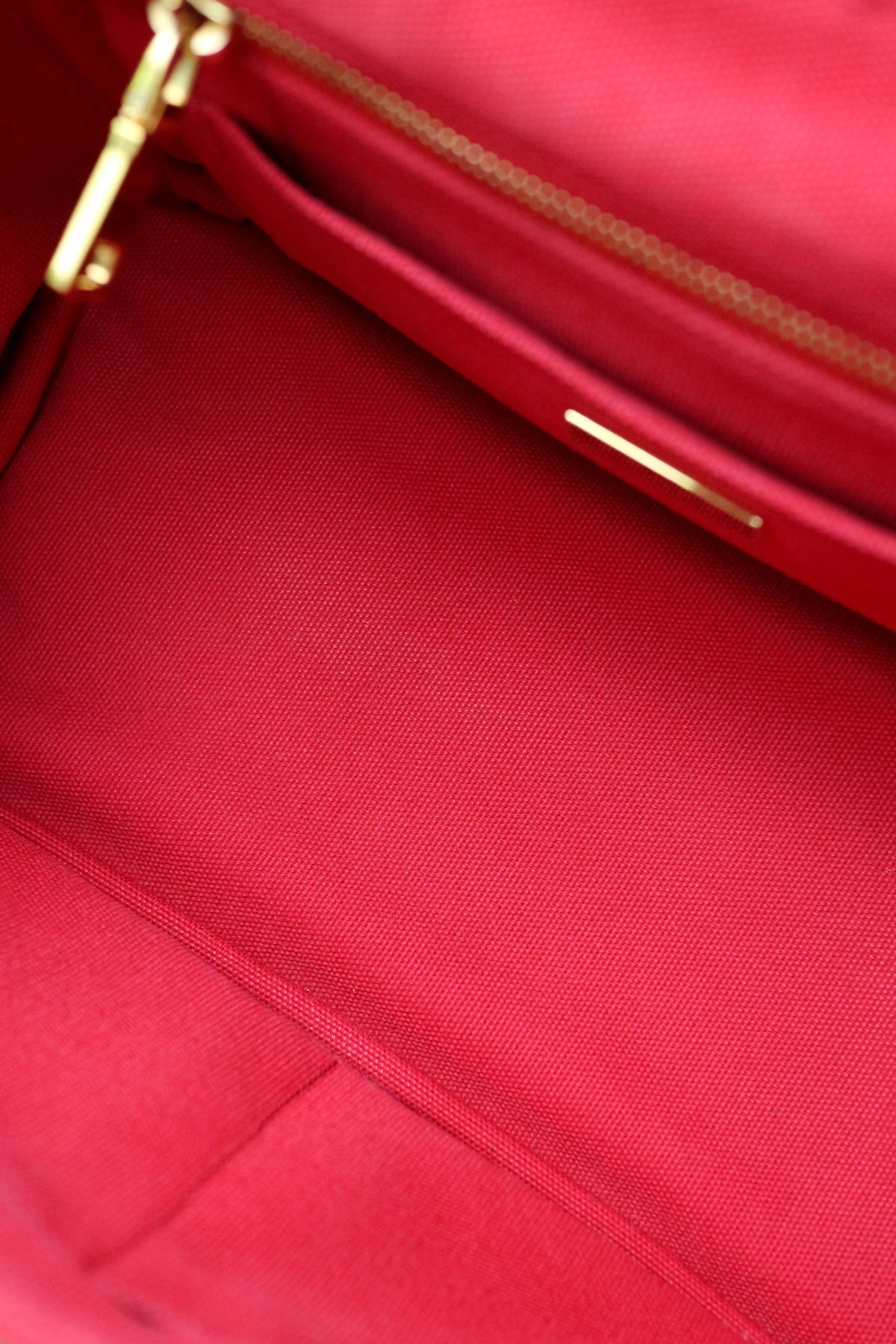 Prada Vintage Canapa Logo Tote Bag Small Red