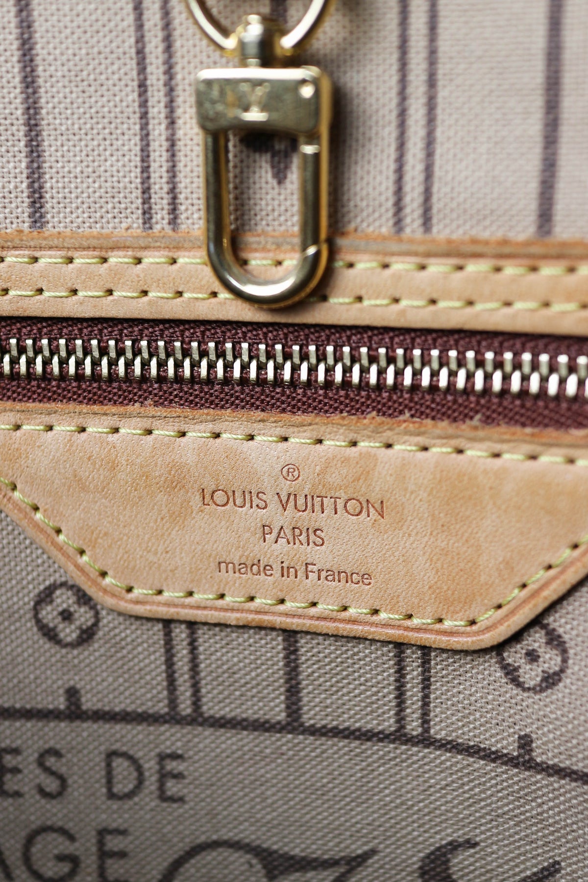 Louis Vuitton Vintage Neverfull Tote Bag PM
