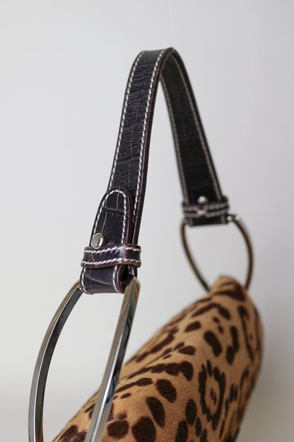 Valentino Vintage Leopard Shoulder Bag