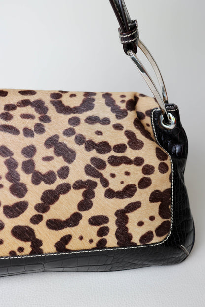 Valentino Vintage Leopard Shoulder Bag