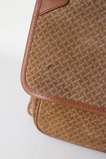 Saint Laurent Niki Suede Shoulder Bag Medium Brown
