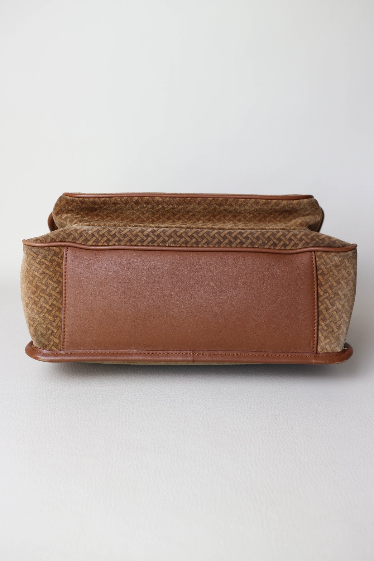 Saint Laurent Niki Suede Shoulder Bag Medium Brown