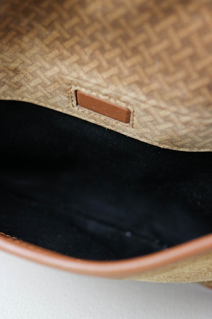 Saint Laurent Niki Suede Shoulder Bag Medium Brown