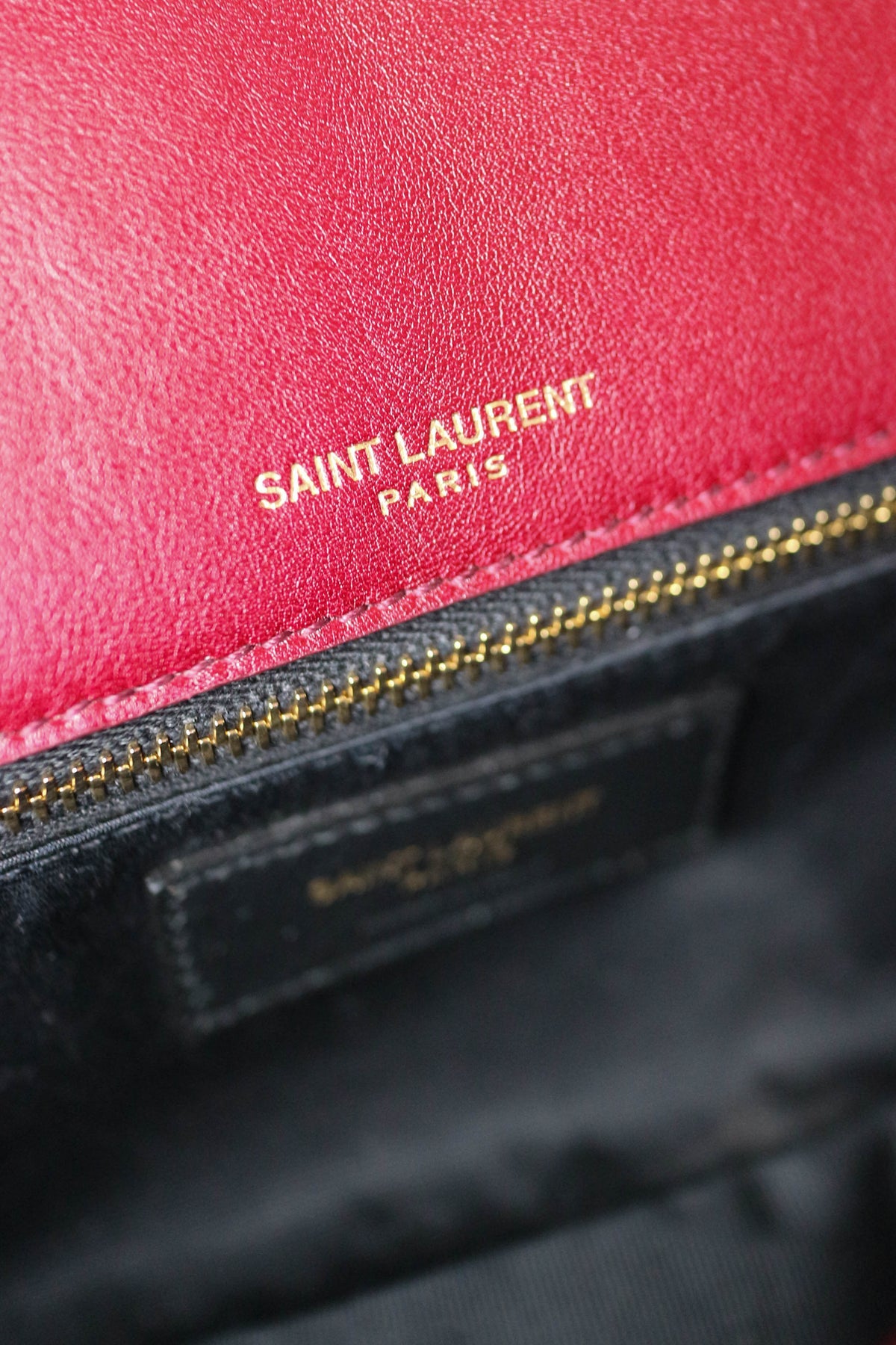 Saint Laurent Calypso Shoulder Bag Burgundy