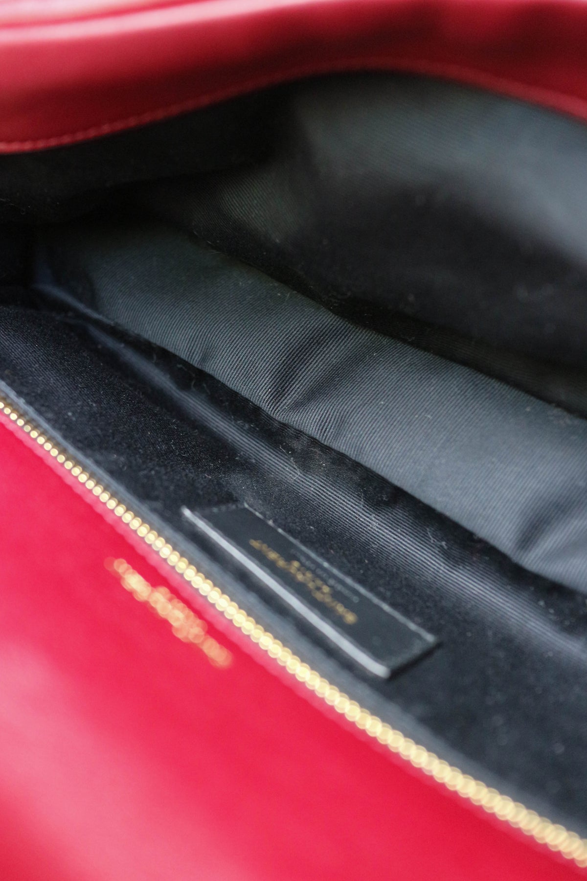 Saint Laurent Calypso Shoulder Bag Burgundy