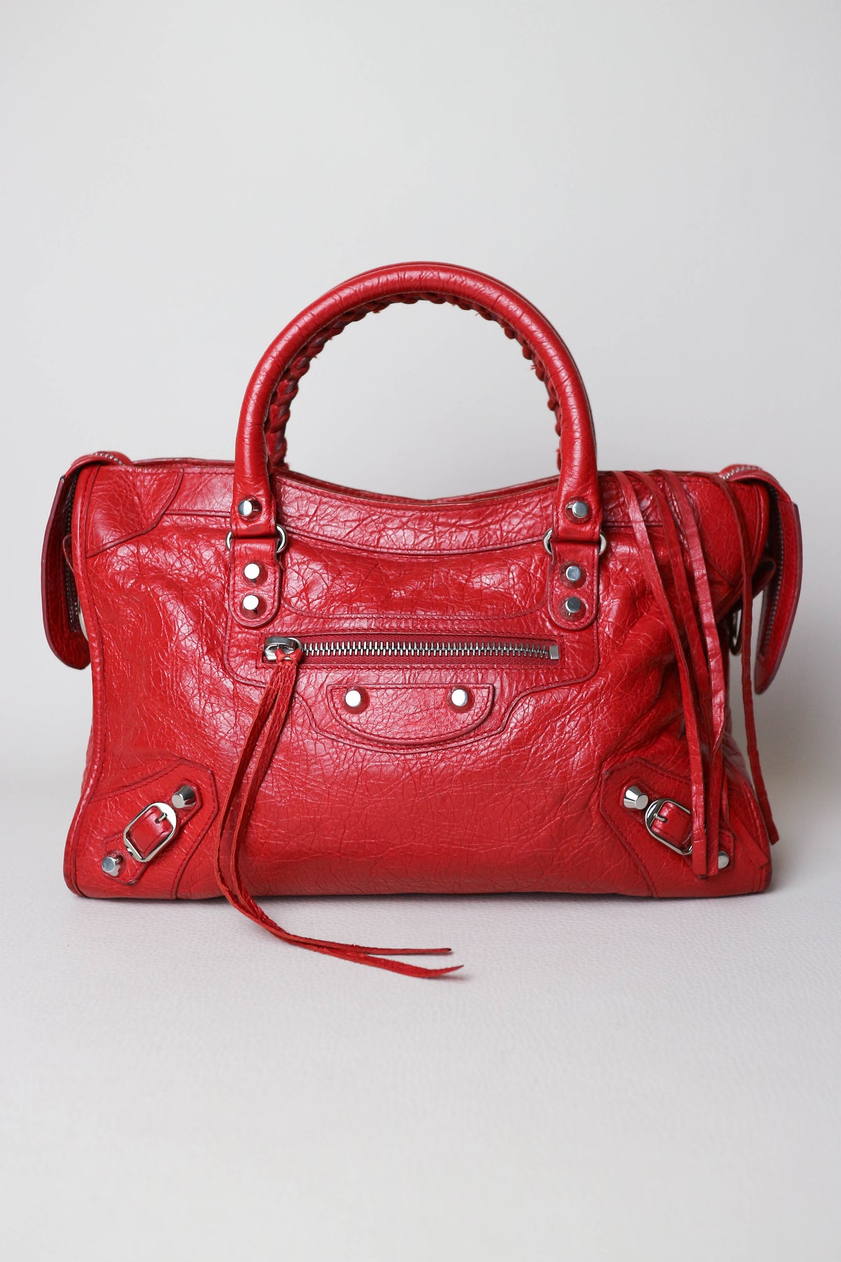Balenciaga Classic City Handbag Small Red