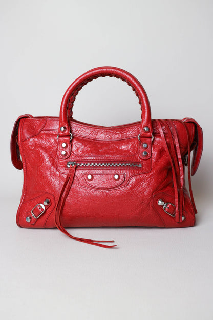 Balenciaga Classic City Handbag Small Red